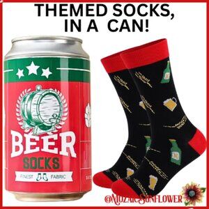 NEW Can Never Opened Fun Adult Socks With Message On Bottom Of Socks